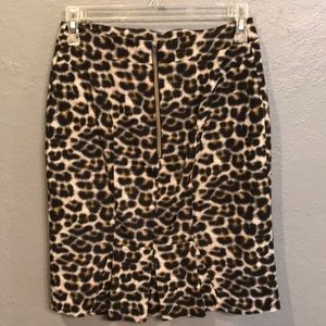 Ann Taylor animal print skirt